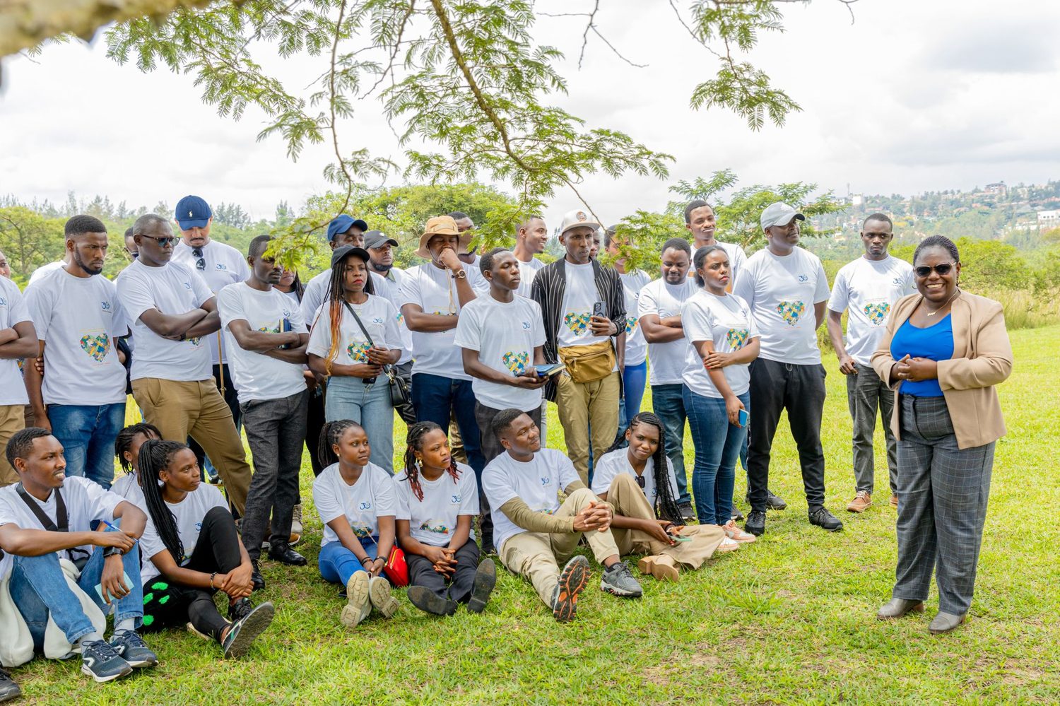 Community project team in Rwanda