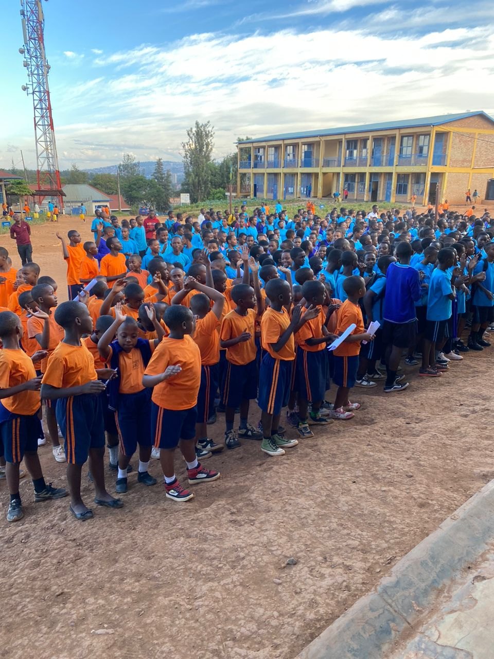 Gisozi I Primary School learners gathered for Global Day of Action 2026