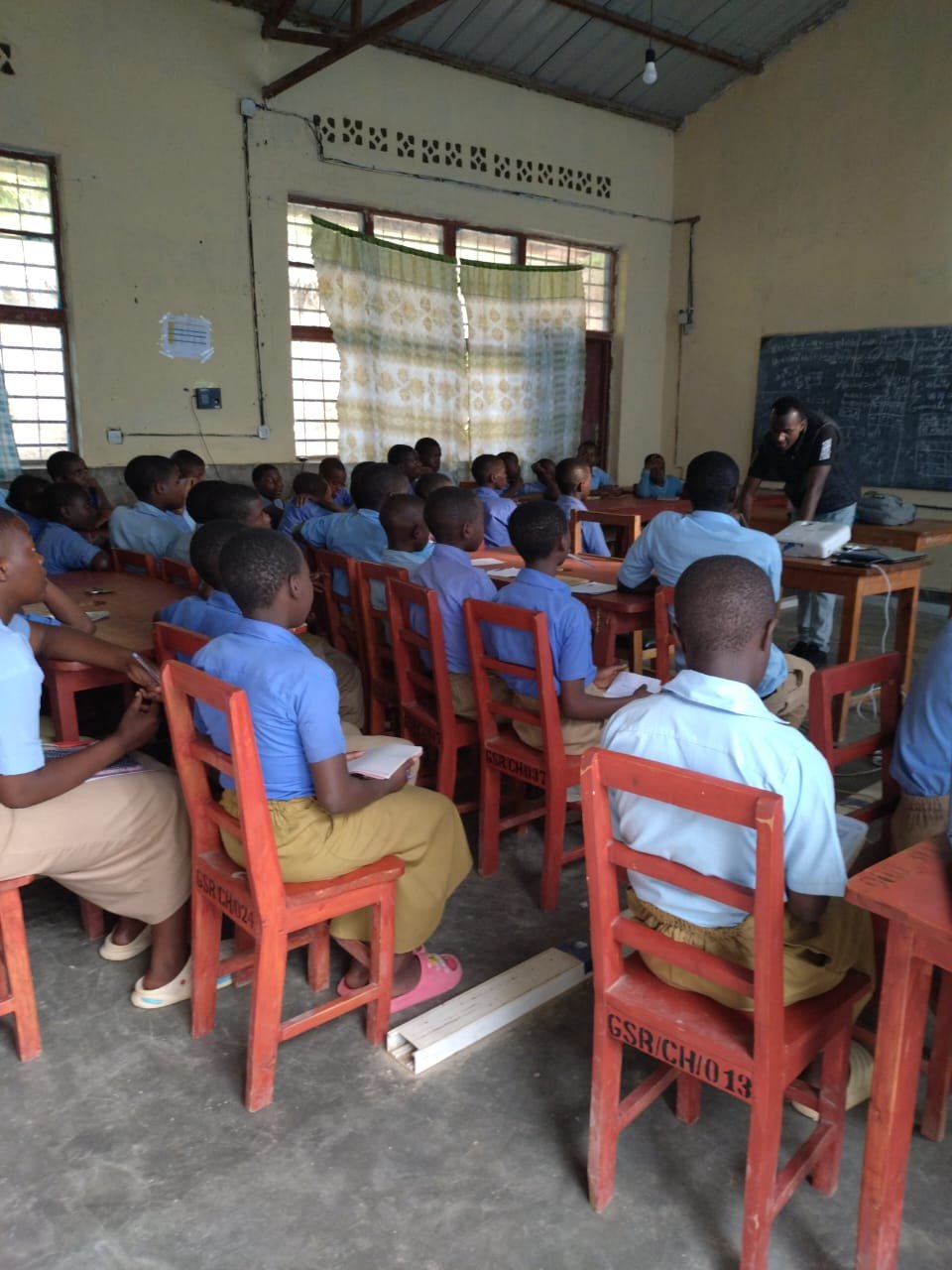 Final-year students attending a Global Day of Action 2026 classroom session at GS Rugote
