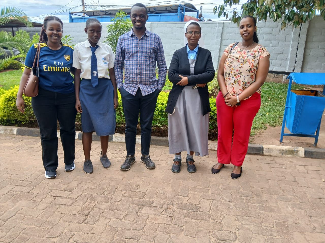 QS Impact team members during a student support visit