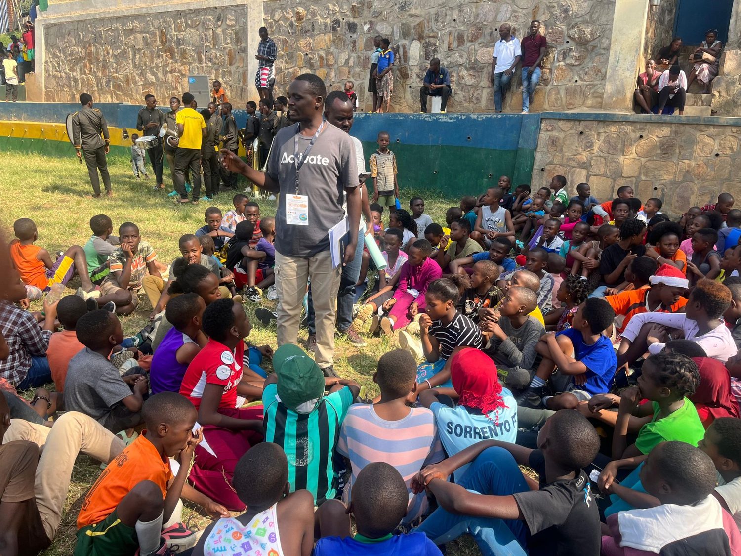 Students participating in an SDG learning session